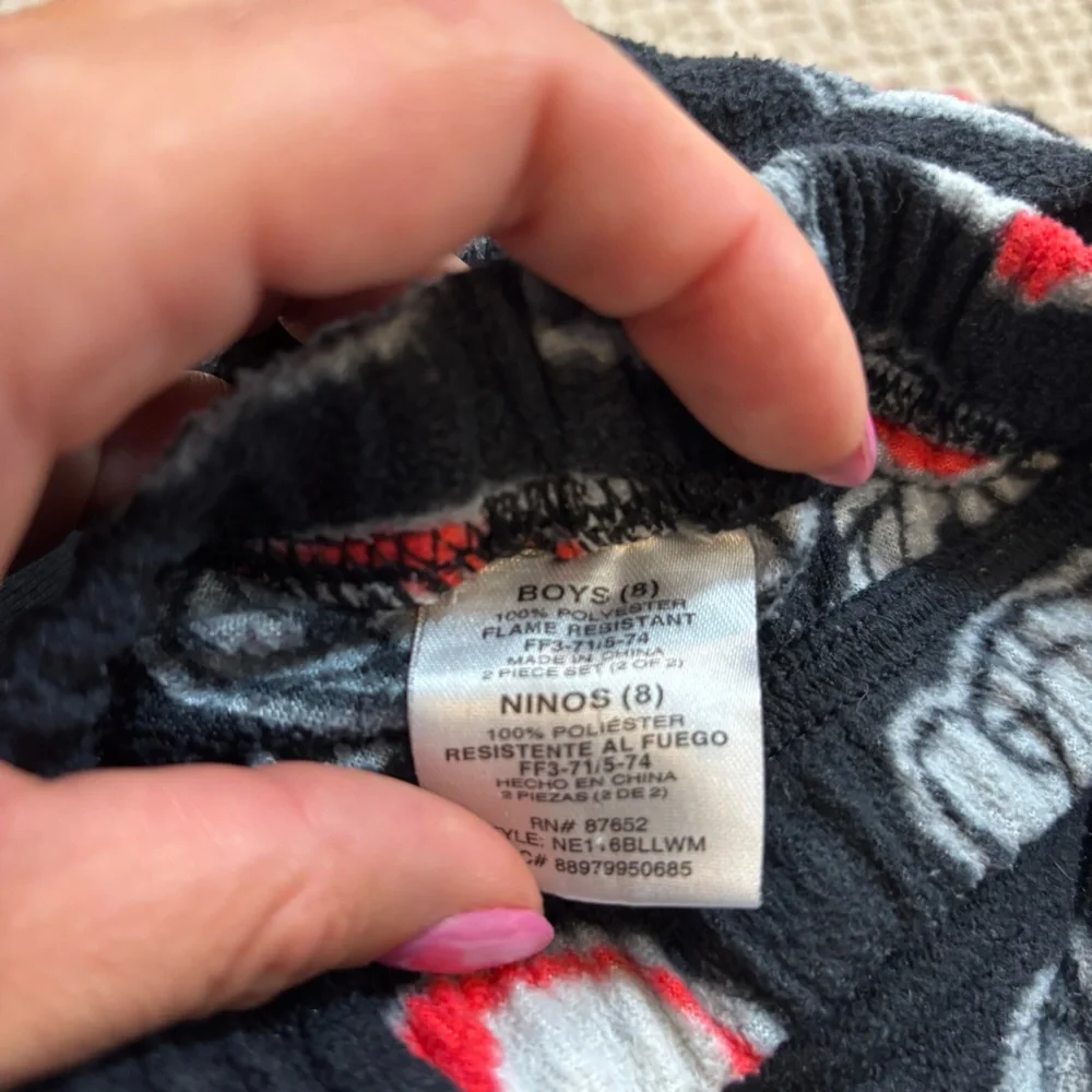 Lot of 4 Pairs of‎ Boys Pajama Pants All Size 8 Various Brands